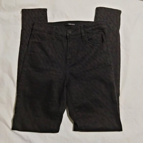 J BRAND Maria Womens 26 (26x30) Stretch Skinny Leg Jeans Black Denim - Picture 1 of 8